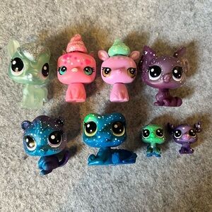 Littlest Pet Shop Assorted Lot Cosmic Pounce Satellite Horsegleam Baby Deer (8)